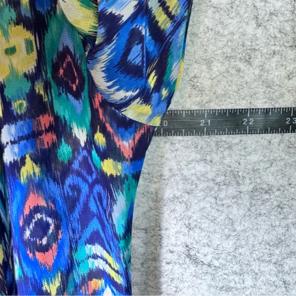 LulaRoe Colorful Geometric Pattern Open Front Kimono Size S Offers Welcome! - Picture 6 of 6